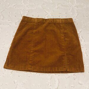 Forever 21 Brown Corduroy Mini Skirt